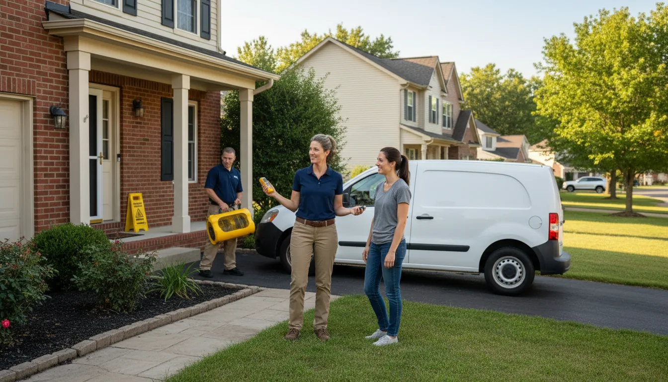 Water restoration image for Water Damage & Restoration Services in Benedict, KS
